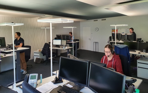 AZ mit Sicherheitsabstand